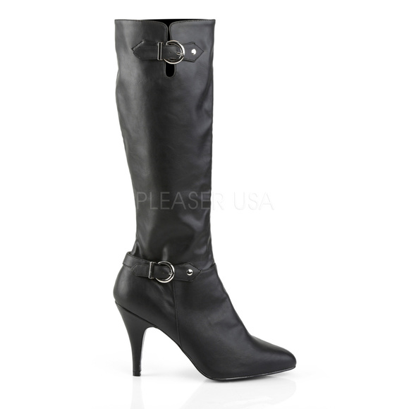 Pointed Toe High Heel Knee Boots - Picture 1 of 5